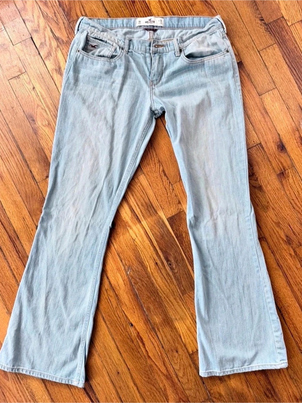 Hollister SoCal Stretch Boot Cut Jeans in Blue Waist 30 Length 33